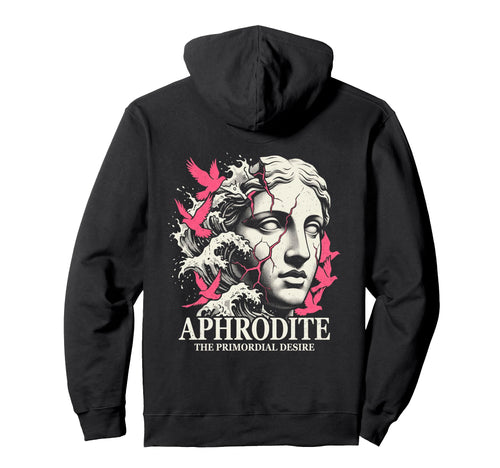 Aphrodite Greek Goddess Statue Hoodie - Aesthetic Graphic Men Women - T-Shirt, Sweatshirt, Hoodie