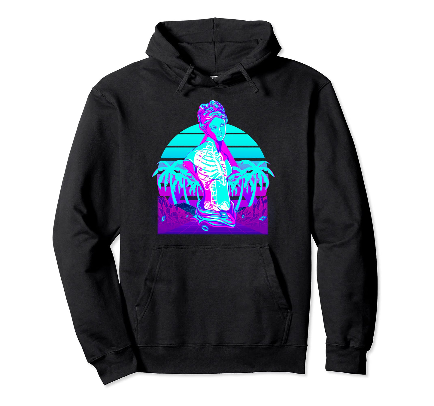 Venus Skeleton Vaporwave Aesthetic Hoodie - Streetwear Style for Adults - T-Shirt, Sweatshirt, Hoodie