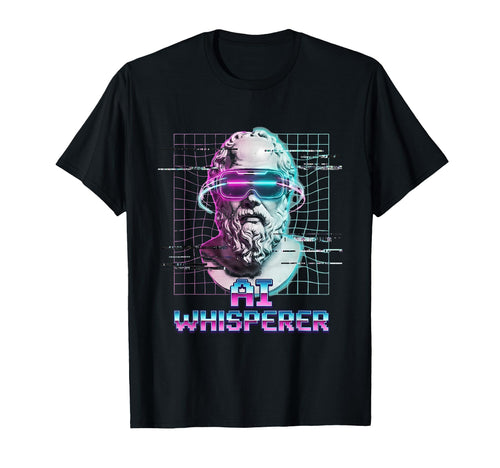 Ai Whisperer Vaporwave Aesthetic T-Shirt - Aesthetic Graphic Unisex - T-Shirt, Sweatshirt, Hoodie