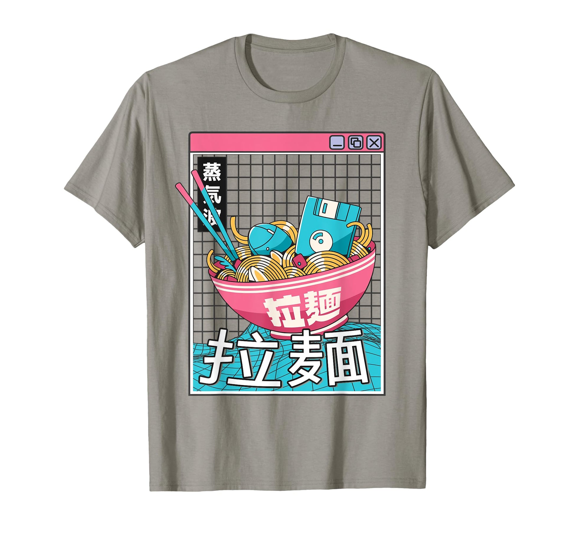 Ramen Noodles Bowl Kawaii Weirdcore T-Shirt - Aesthetic Graphic Unisex - T-Shirt, Sweatshirt, Hoodie