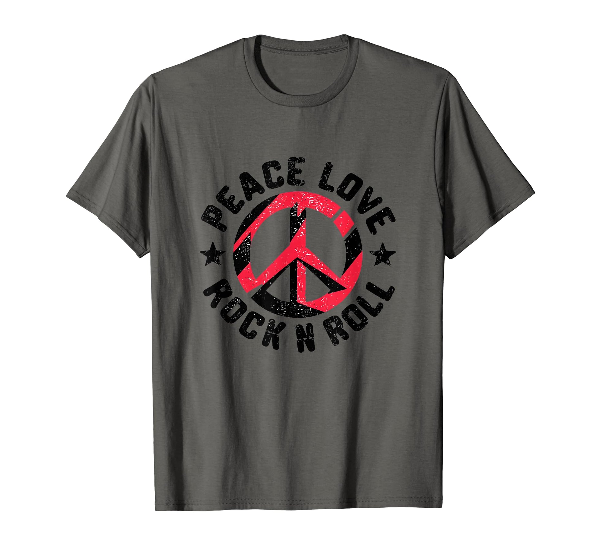 Peace Love And Rock And Roll Rocker T-Shirt - Custom Art Print Men Women - T-Shirt, Sweatshirt, Hoodie