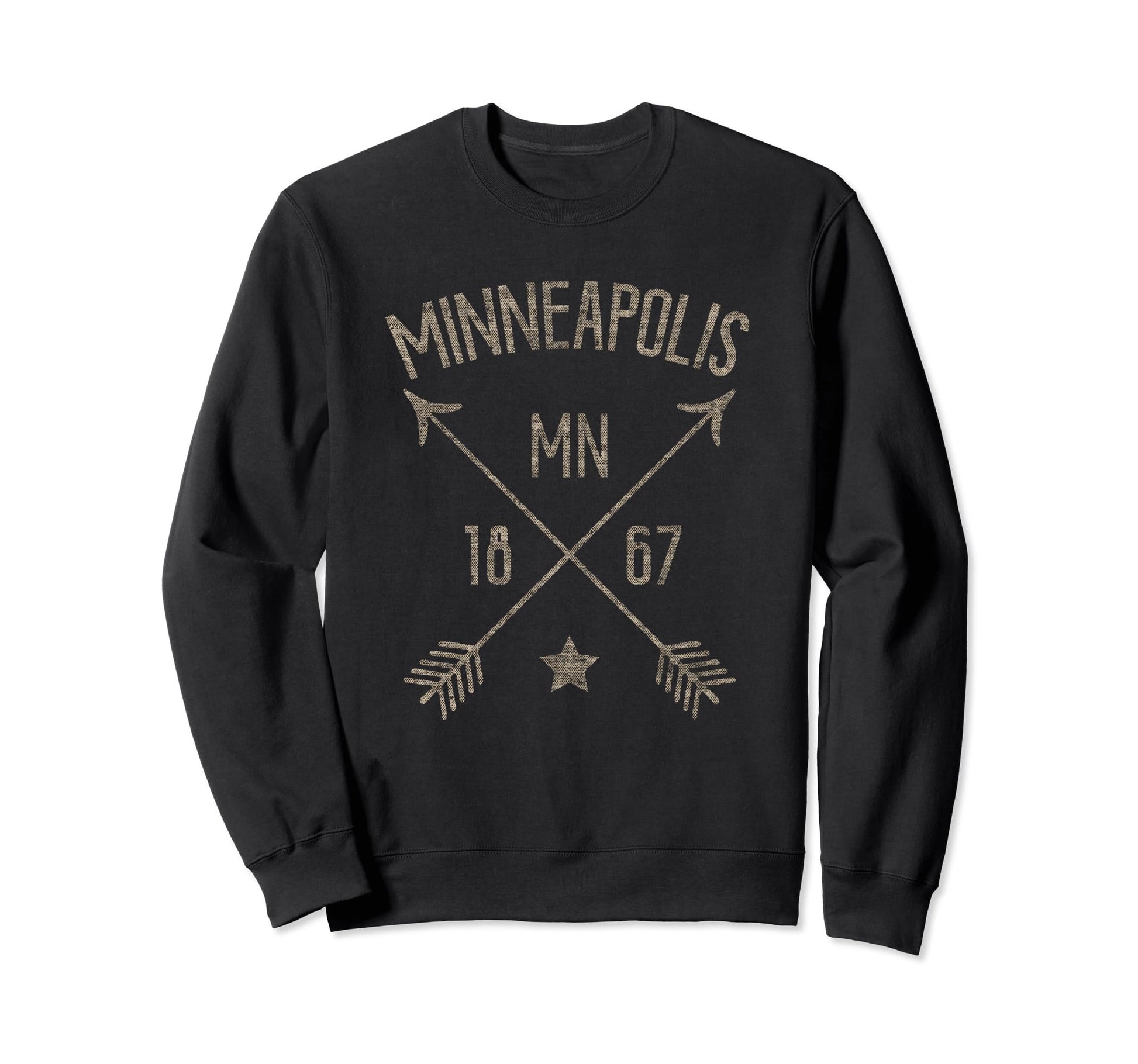 Minneapolis Minnesota Distressed Sweatshirt - Trendy Graphic for Adults - T-Shirt, Sweatshirt, Hoodie