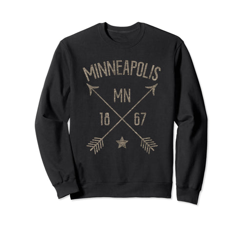 Minneapolis Minnesota Distressed Sweatshirt - Trendy Graphic for Adults - T-Shirt, Sweatshirt, Hoodie