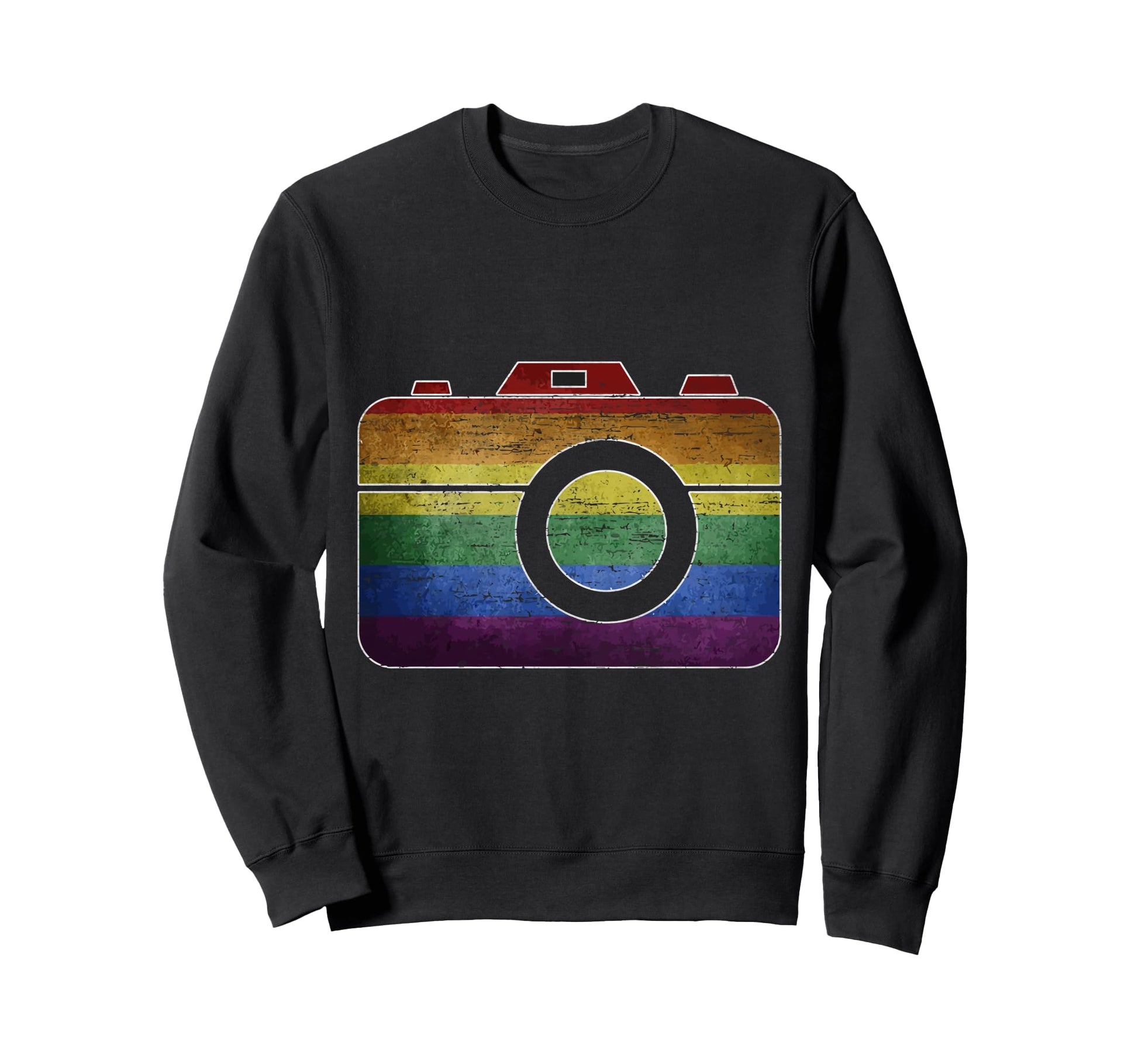 Colorful Camera Charm Sweatshirt - Novelty Apparel Men Women - T-Shirt, Sweatshirt, Hoodie