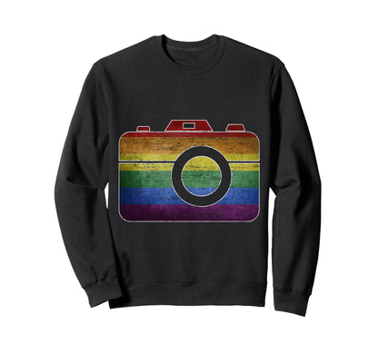Colorful Camera Charm Sweatshirt - Novelty Apparel Men Women - T-Shirt, Sweatshirt, Hoodie