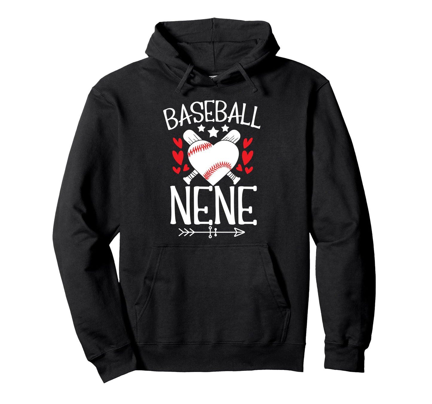 Baseball Nene Heart Grandma Nene Hoodie - Trendy Graphic Men Women - T-Shirt, Sweatshirt, Hoodie