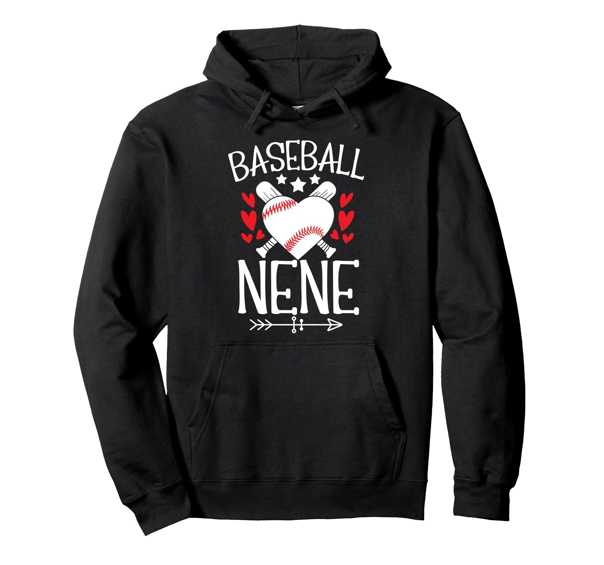Baseball Nene Heart Grandma Nene Hoodie - Trendy Graphic Men Women - T-Shirt, Sweatshirt, Hoodie