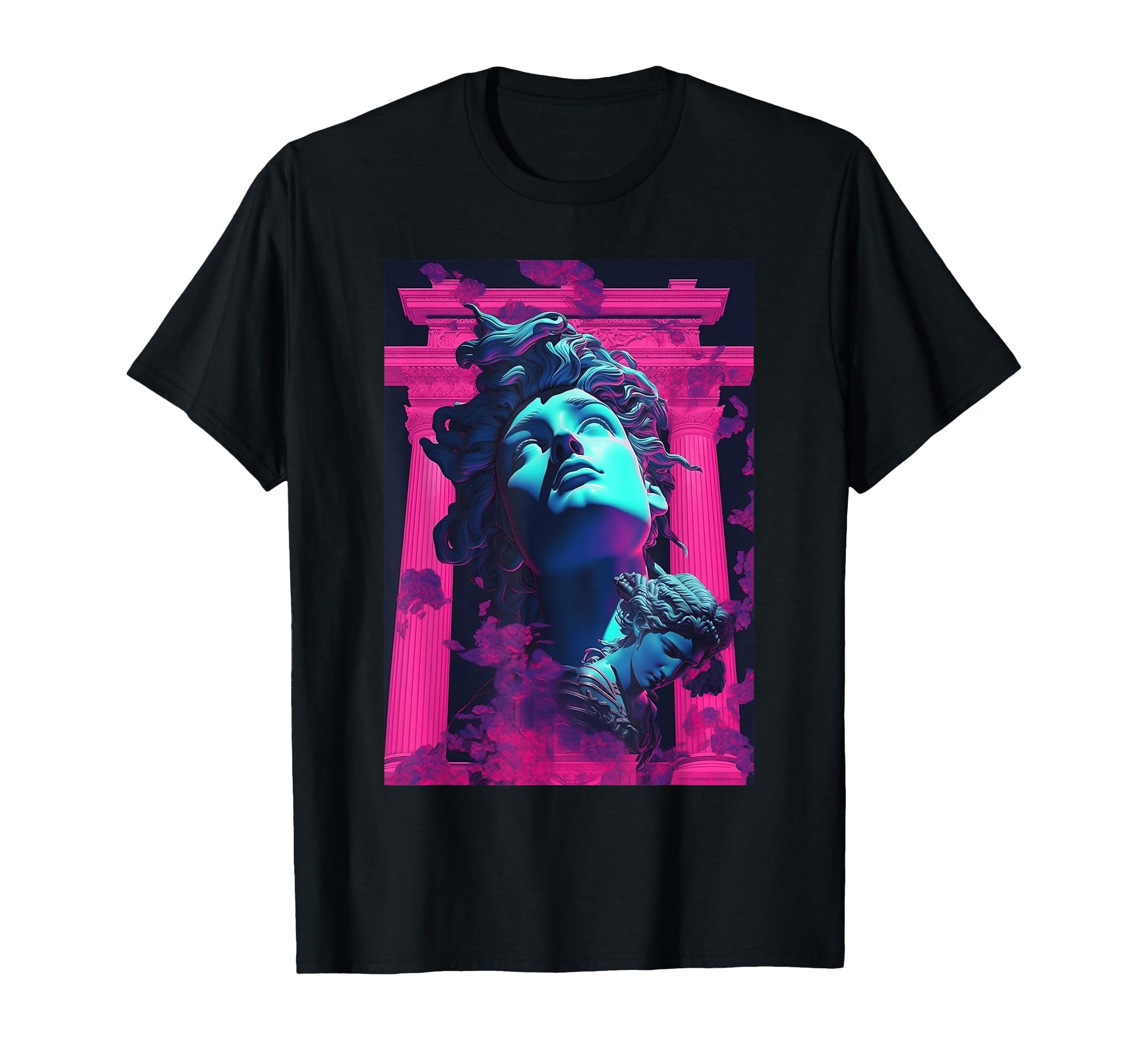 Perseus And Medusa Vaporwave T-Shirt - Casual Everyday Wear Men Women - T-Shirt, Sweatshirt, Hoodie