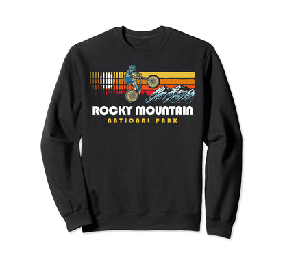 80S Rocky Mountain National Park Sweatshirt - Custom Art Print Unisex - T-Shirt, Sweatshirt, Hoodie