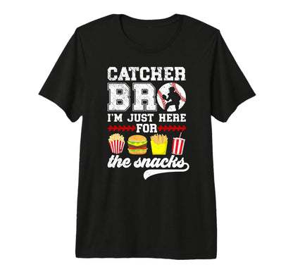 Baseball Catcher Bro Funny Baseball T-Shirt - Minimalist Print for Adults - T-Shirt, Sweatshirt, Hoodie