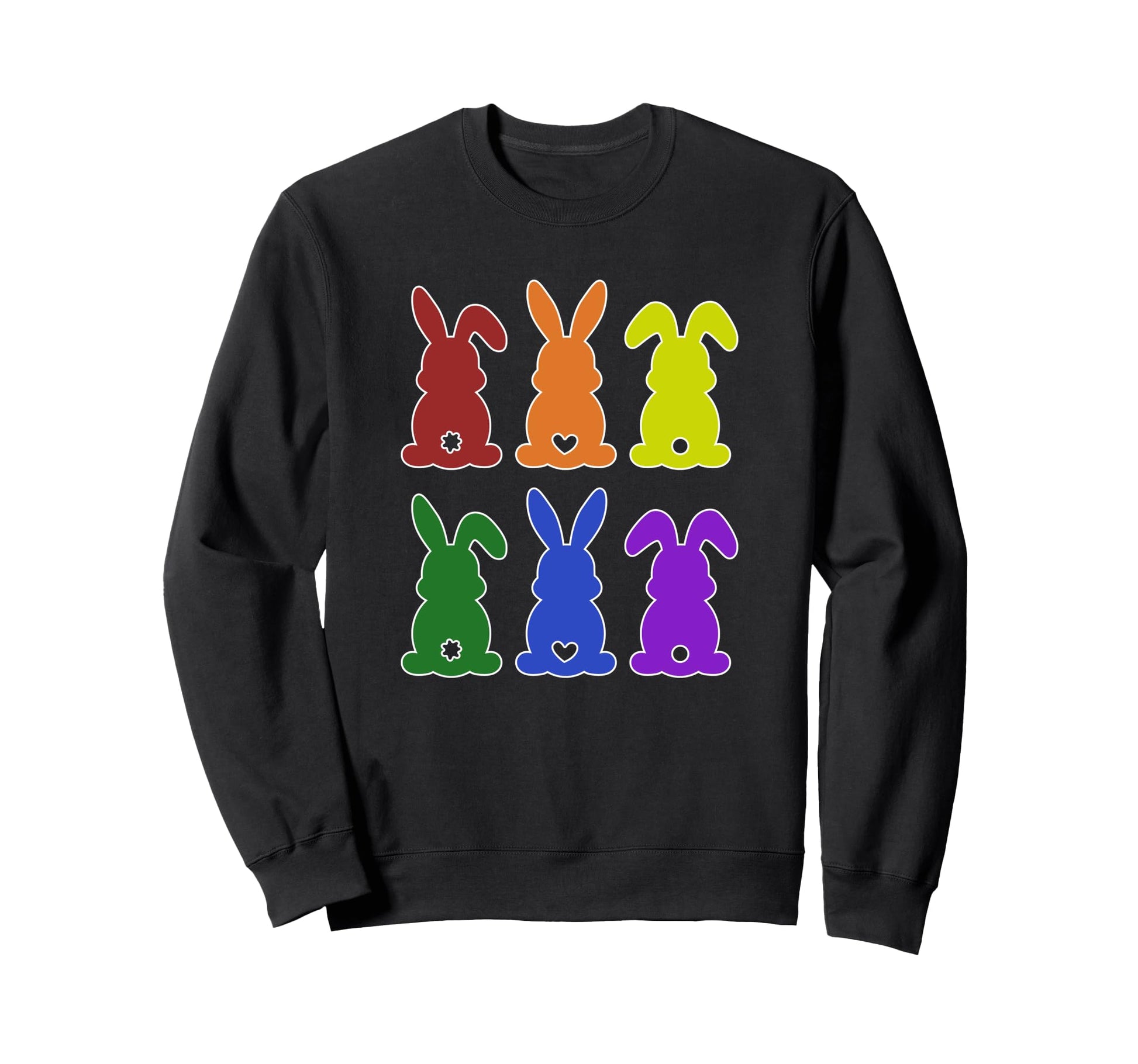 Easter Bunny Trendy Rainbow Gay Pride Sweatshirt - Streetwear Style Unisex - T-Shirt, Sweatshirt, Hoodie
