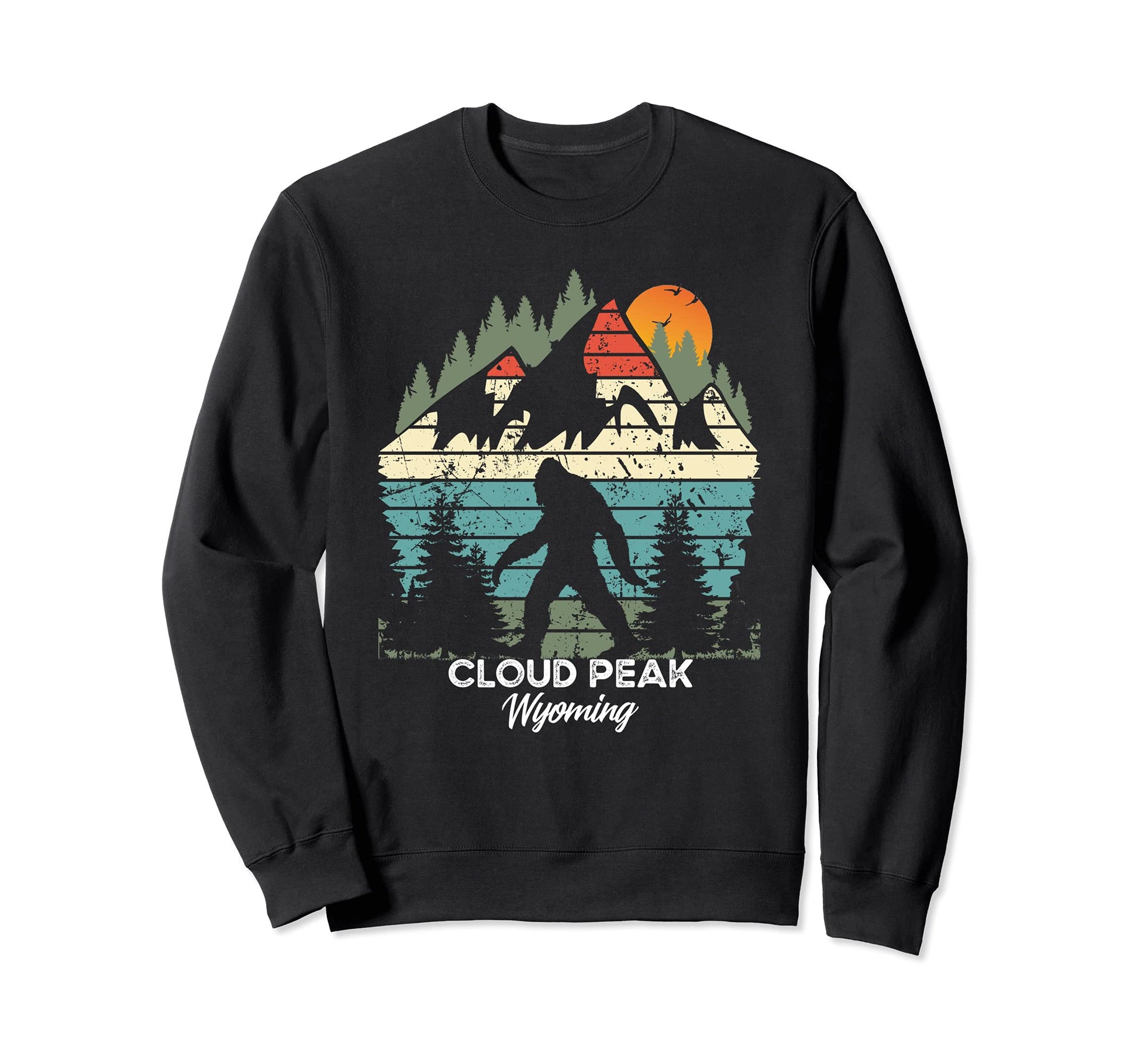 Cloud Peak Wyoming National Park 80S Sweatshirt - Unique Graphic Men Women - T-Shirt, Sweatshirt, Hoodie