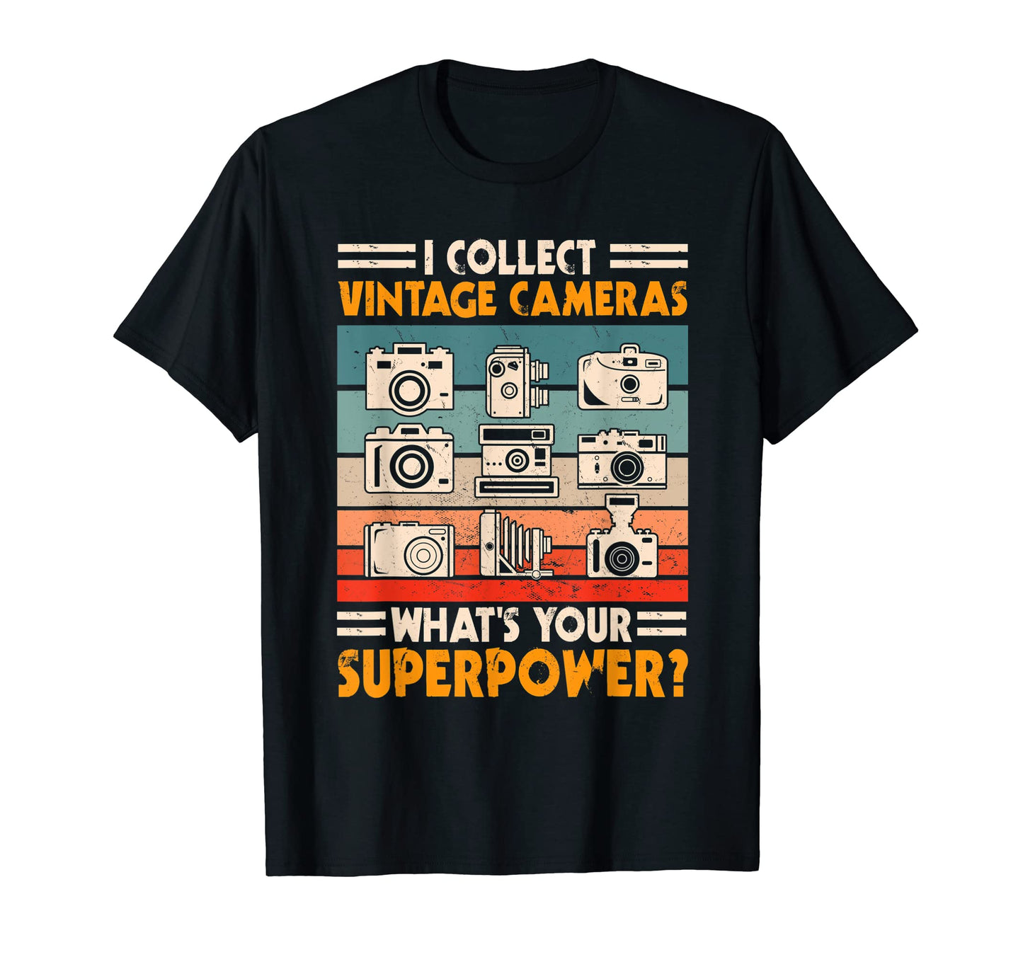 Great Camera Collector Photography Lover T-Shirt - Unique Graphic Unisex - T-Shirt, Sweatshirt, Hoodie
