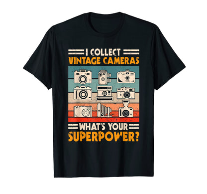 Great Camera Collector Photography Lover T-Shirt - Unique Graphic Unisex - T-Shirt, Sweatshirt, Hoodie