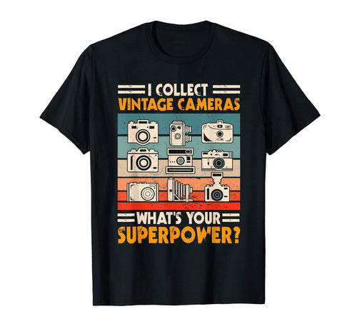 Great Camera Collector Photography Lover T-Shirt - Unique Graphic Unisex - T-Shirt, Sweatshirt, Hoodie