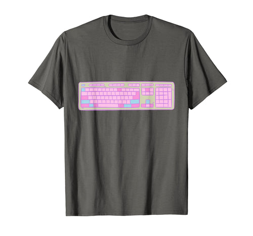 Vaporwave Keyboard Aesthetic T-Shirt - Novelty Apparel for Adults - T-Shirt, Sweatshirt, Hoodie
