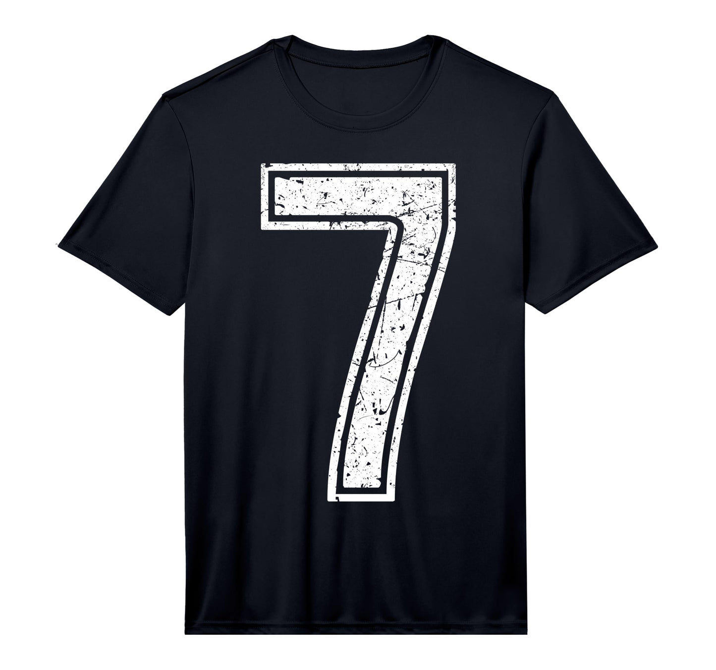 White Sports Team Number 7 T-Shirt - Fun Novelty Design Men Women - T-Shirt, Sweatshirt, Hoodie