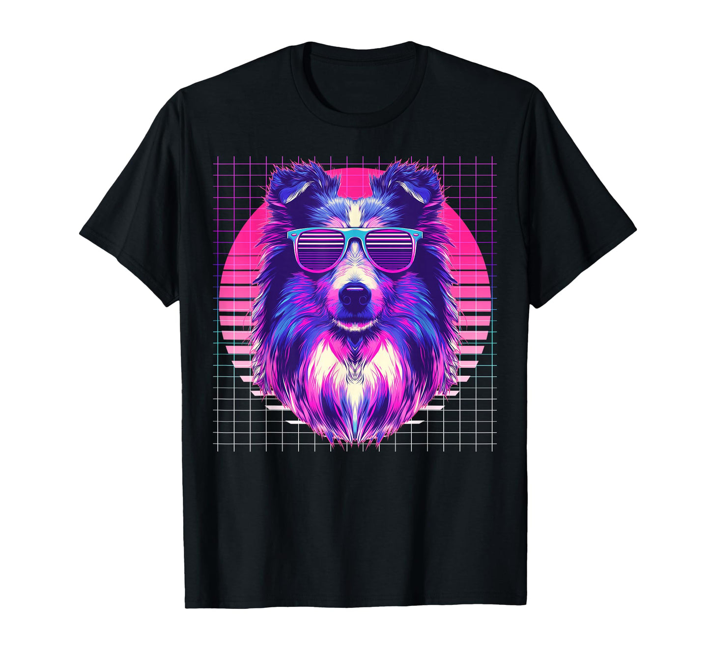 Shetland Sheepdogs Sunglasses Dog T-Shirt - Novelty Apparel Men Women - T-Shirt, Sweatshirt, Hoodie