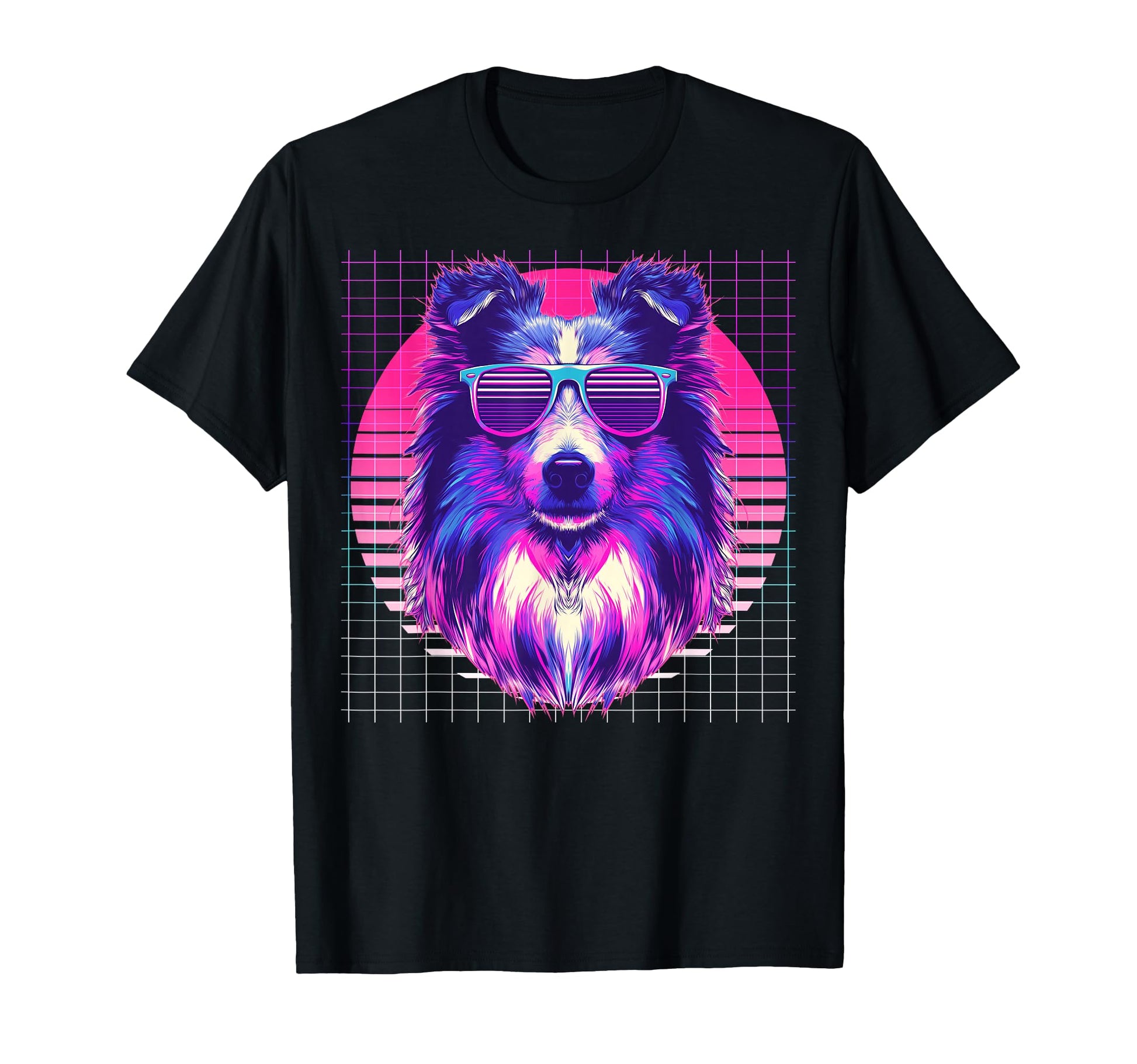 Shetland Sheepdogs Sunglasses Dog T-Shirt - Novelty Apparel Men Women - T-Shirt, Sweatshirt, Hoodie