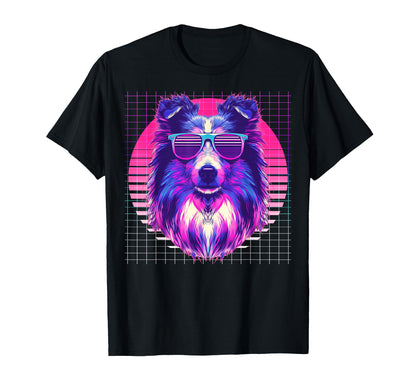 Shetland Sheepdogs Sunglasses Dog T-Shirt - Novelty Apparel Men Women - T-Shirt, Sweatshirt, Hoodie
