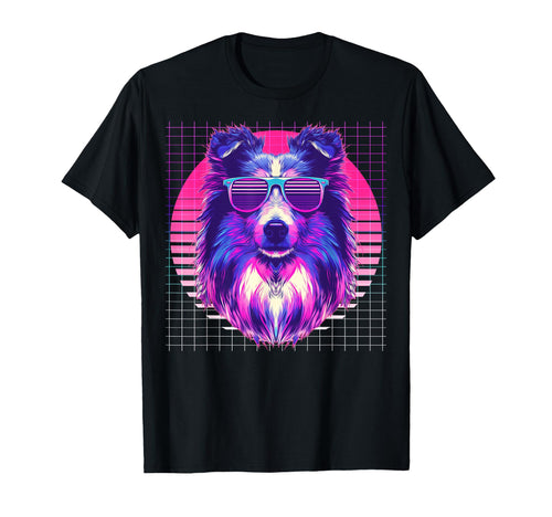 Shetland Sheepdogs Sunglasses Dog T-Shirt - Novelty Apparel Men Women - T-Shirt, Sweatshirt, Hoodie