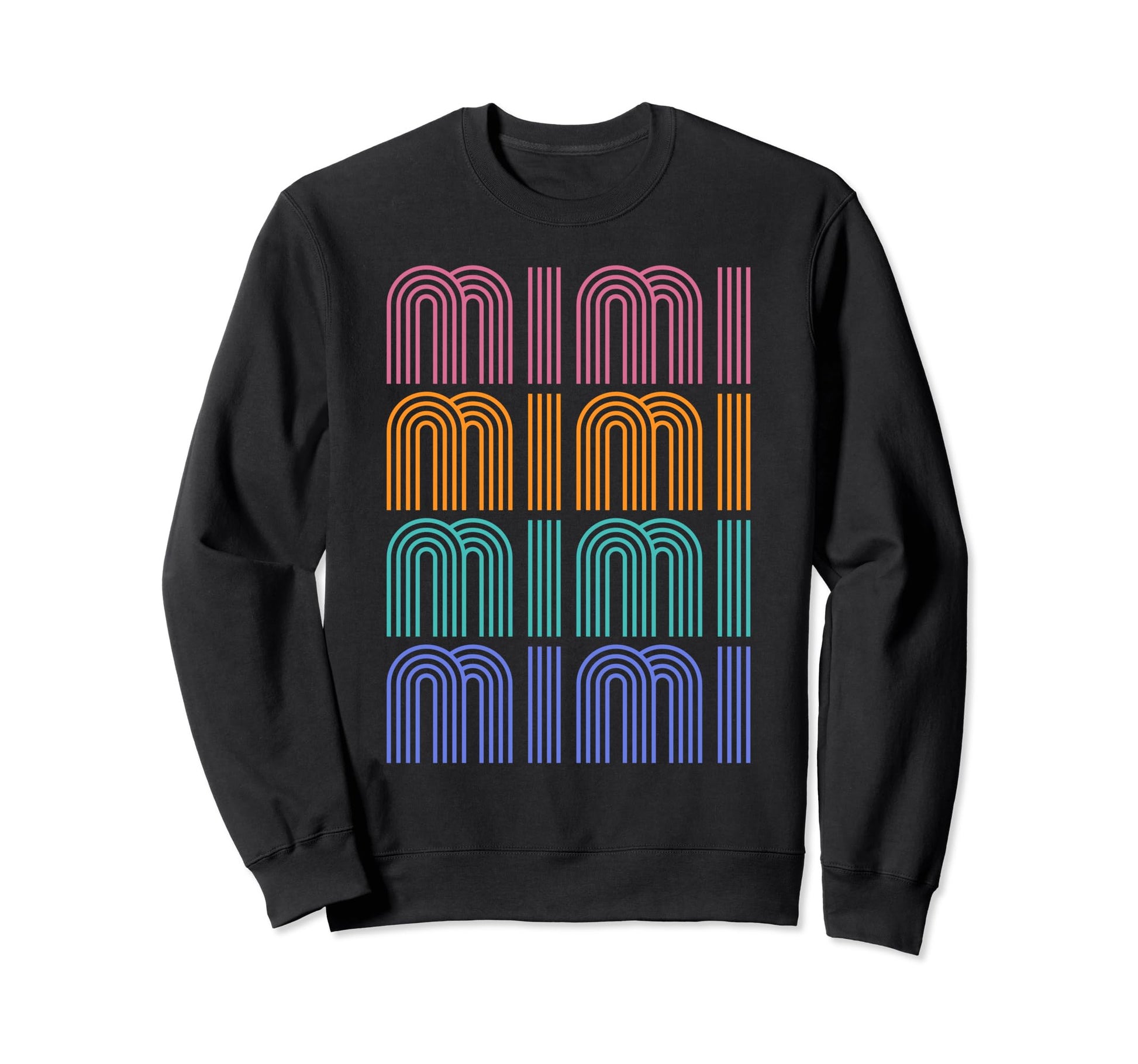 Rainbow Mimi 70S Inspired Mothers Sweatshirt - Custom Art Print Men Women - T-Shirt, Sweatshirt, Hoodie