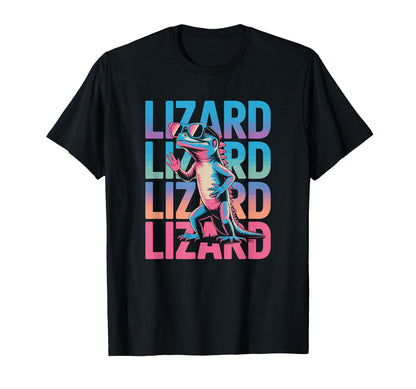 Lizard 80S Vaporwave Reptile Aesthetic T-Shirt - Custom Art Print Men Women - T-Shirt, Sweatshirt, Hoodie