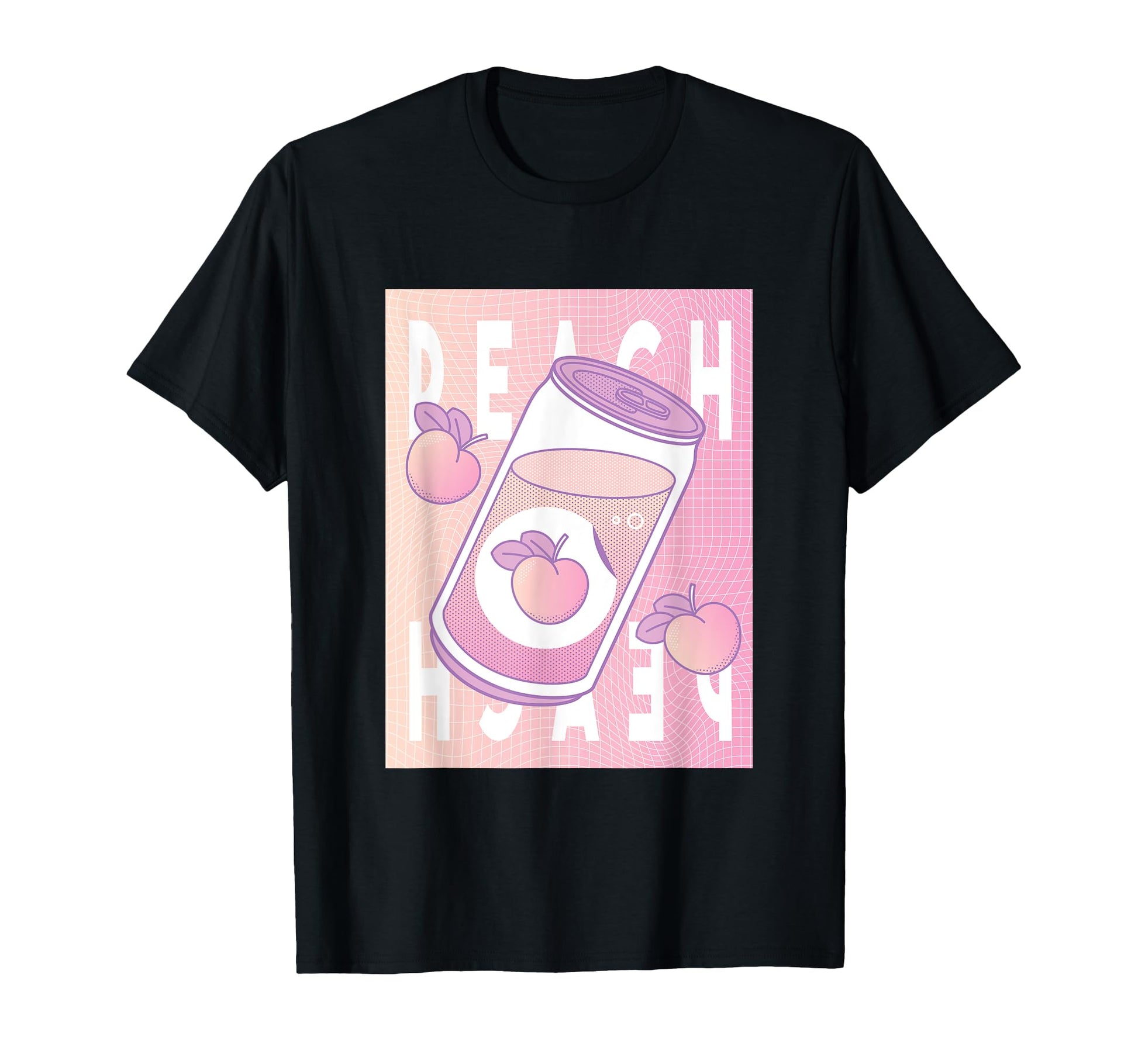 Pastel Peach Soda Can L Japanese T-Shirt - Trendy Graphic Men Women - T-Shirt, Sweatshirt, Hoodie