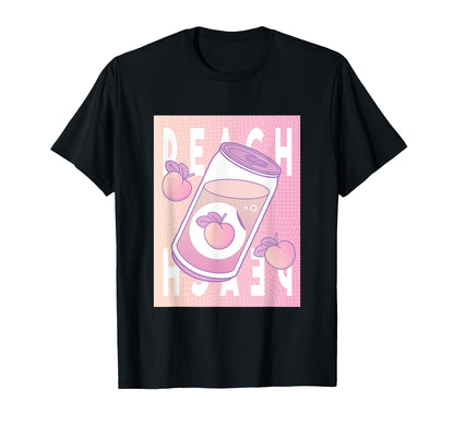 Pastel Peach Soda Can L Japanese T-Shirt - Trendy Graphic Men Women - T-Shirt, Sweatshirt, Hoodie