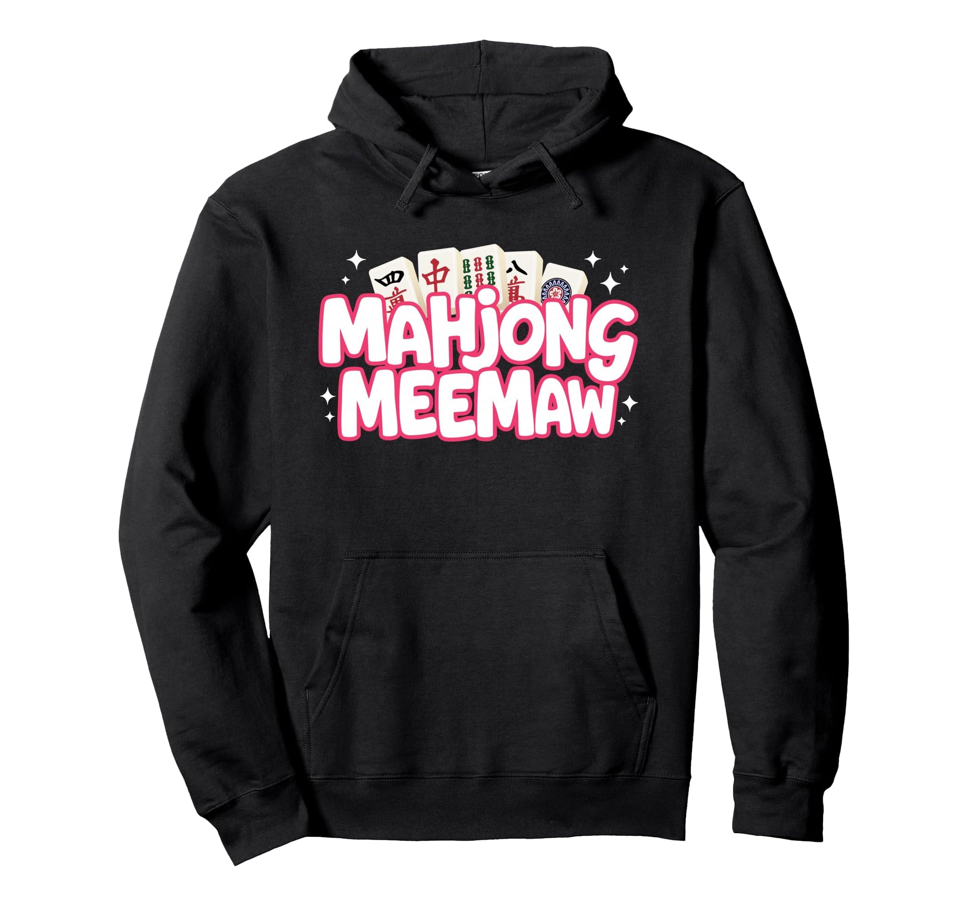 Mahjong Meemaw Grandma Mom Mother Hoodie - Aesthetic Graphic for Adults - T-Shirt, Sweatshirt, Hoodie