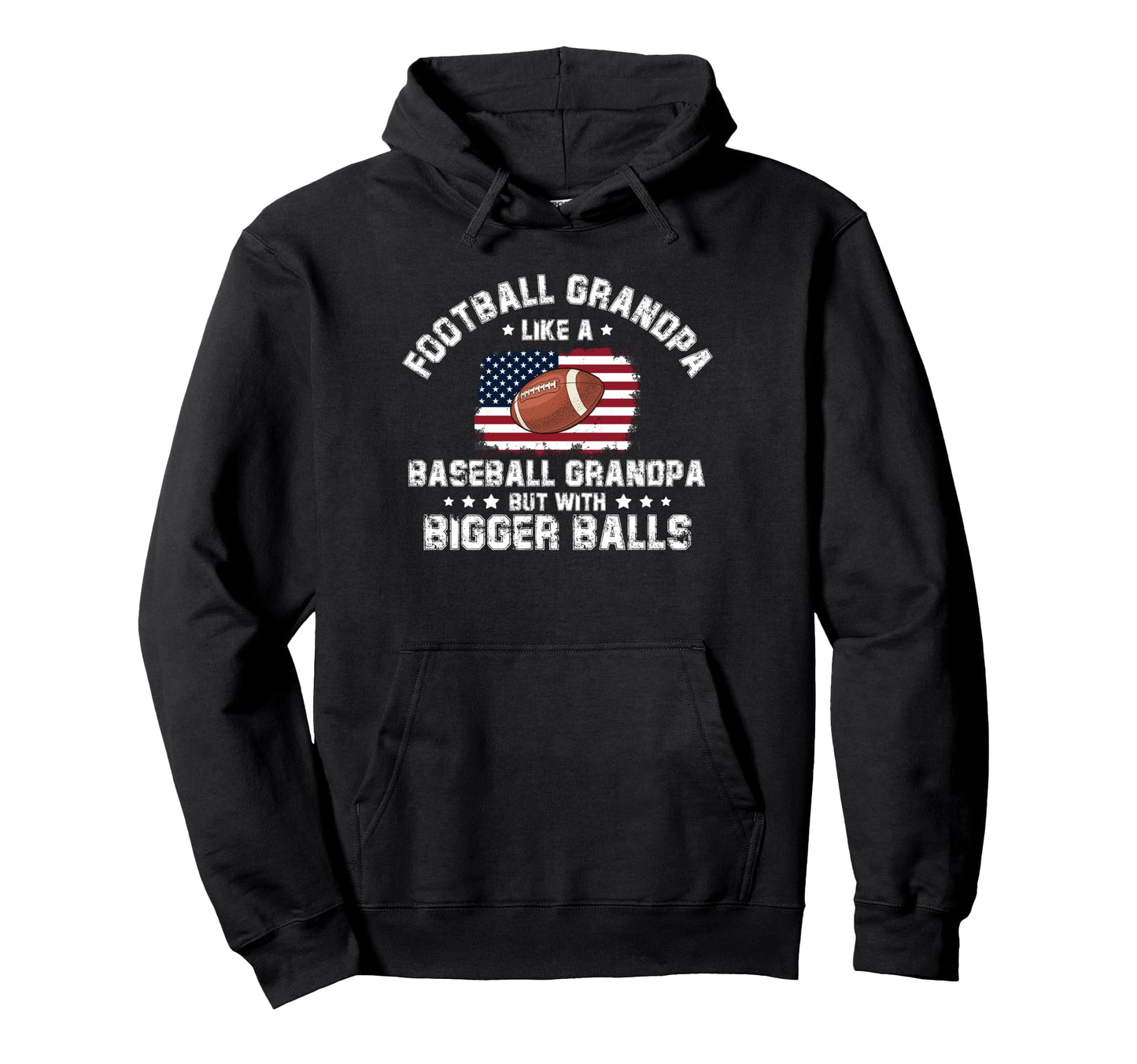 Football Grandpa Like Baseball Grandpa Hoodie - Fun Novelty Design Unisex - T-Shirt, Sweatshirt, Hoodie