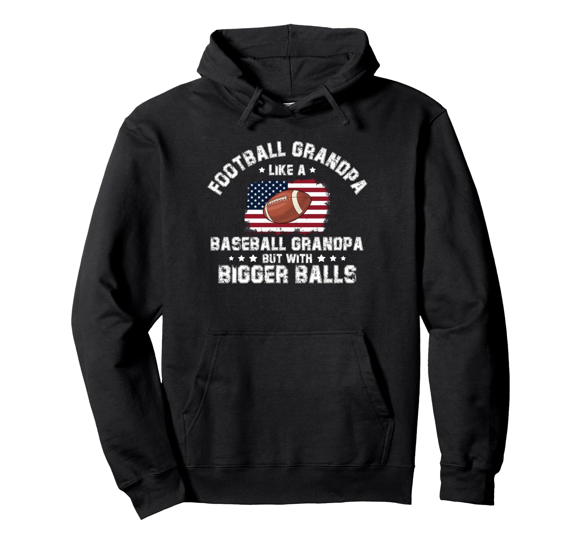 Football Grandpa Like Baseball Grandpa Hoodie - Fun Novelty Design Unisex - T-Shirt, Sweatshirt, Hoodie