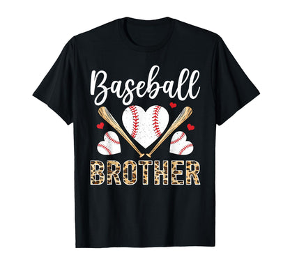 Baseball Heart Brother Baseball Player T-Shirt - Fun Novelty Design Unisex - T-Shirt, Sweatshirt, Hoodie
