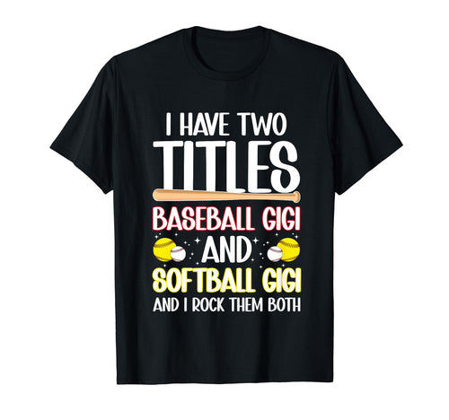 Baseball Gigi And Softball Gigi T-Shirt - Custom Art Print Men Women - T-Shirt, Sweatshirt, Hoodie