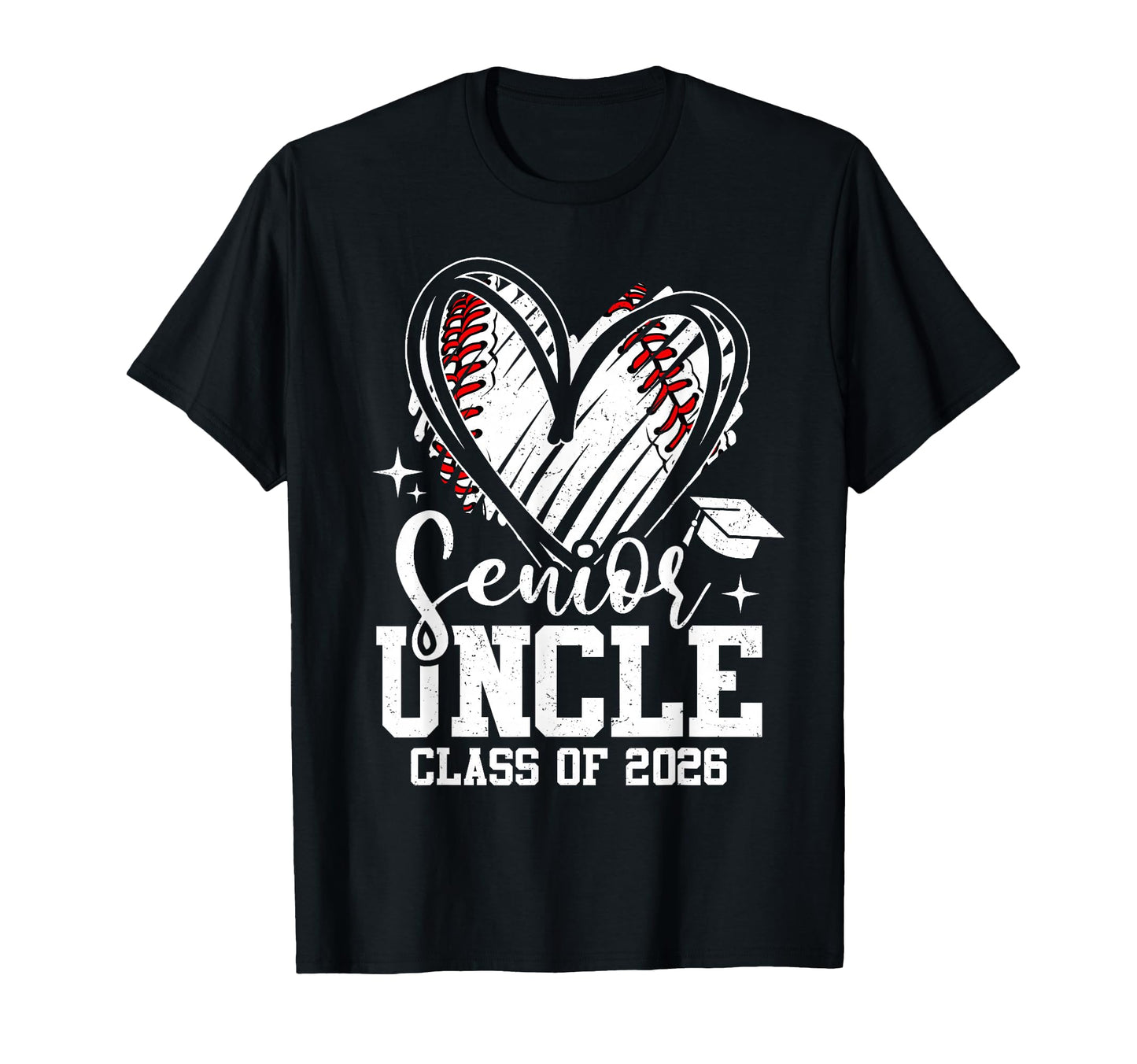 Senior Uncle Class 2026 Baseball T-Shirt - Trendy Graphic Unisex - T-Shirt, Sweatshirt, Hoodie