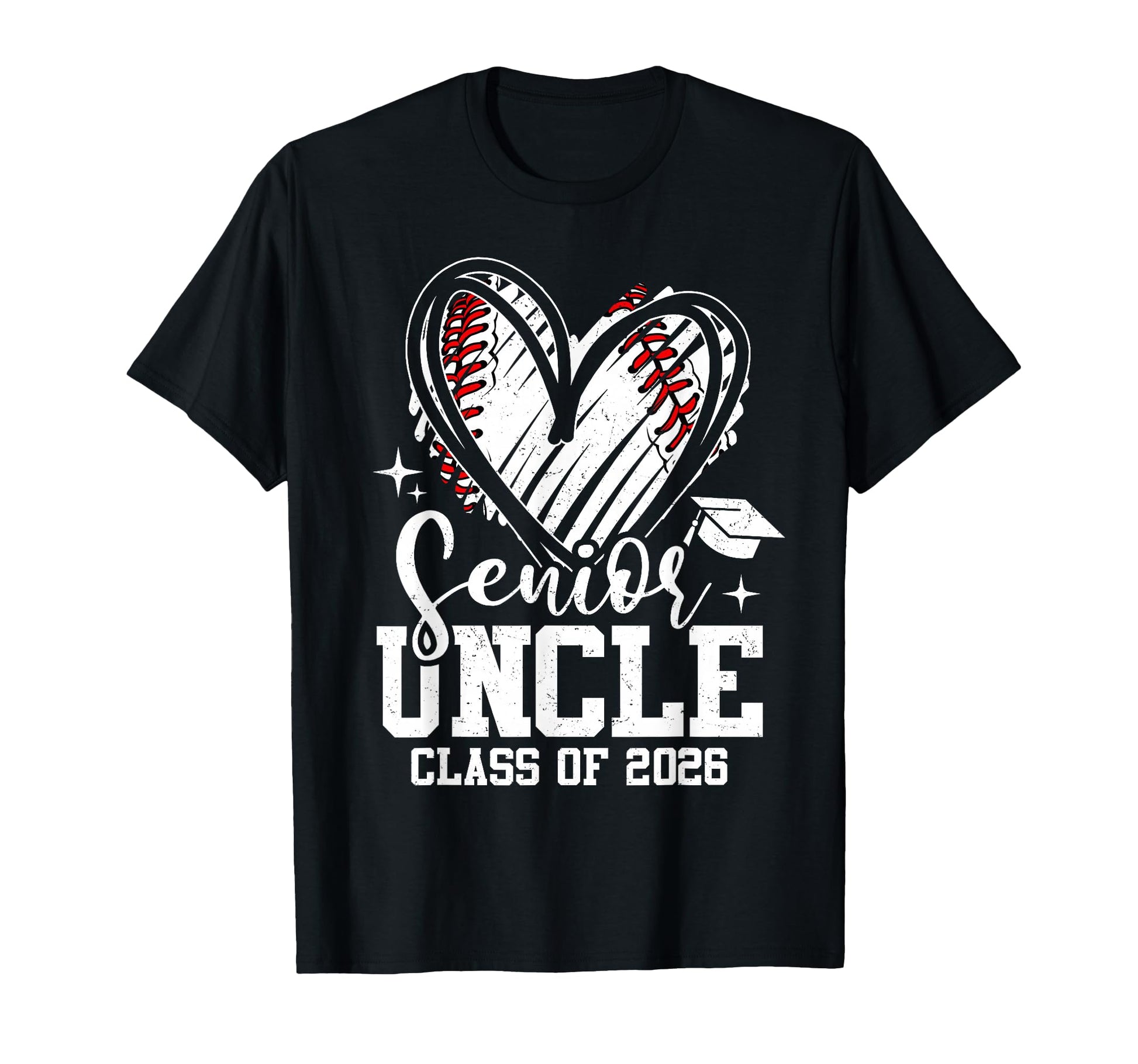 Senior Uncle Class 2026 Baseball T-Shirt - Trendy Graphic Unisex - T-Shirt, Sweatshirt, Hoodie