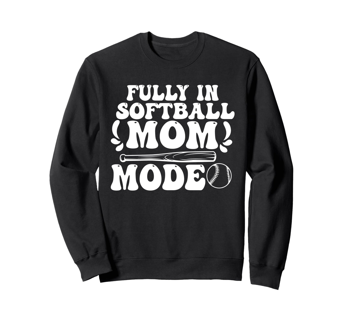 Softball Mom Mothers Day Baseball Sweatshirt - Trendy Graphic Men Women - T-Shirt, Sweatshirt, Hoodie
