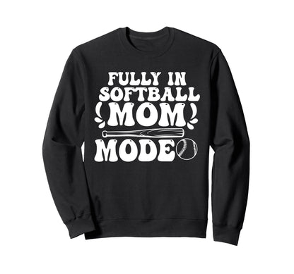 Softball Mom Mothers Day Baseball Sweatshirt - Trendy Graphic Men Women - T-Shirt, Sweatshirt, Hoodie