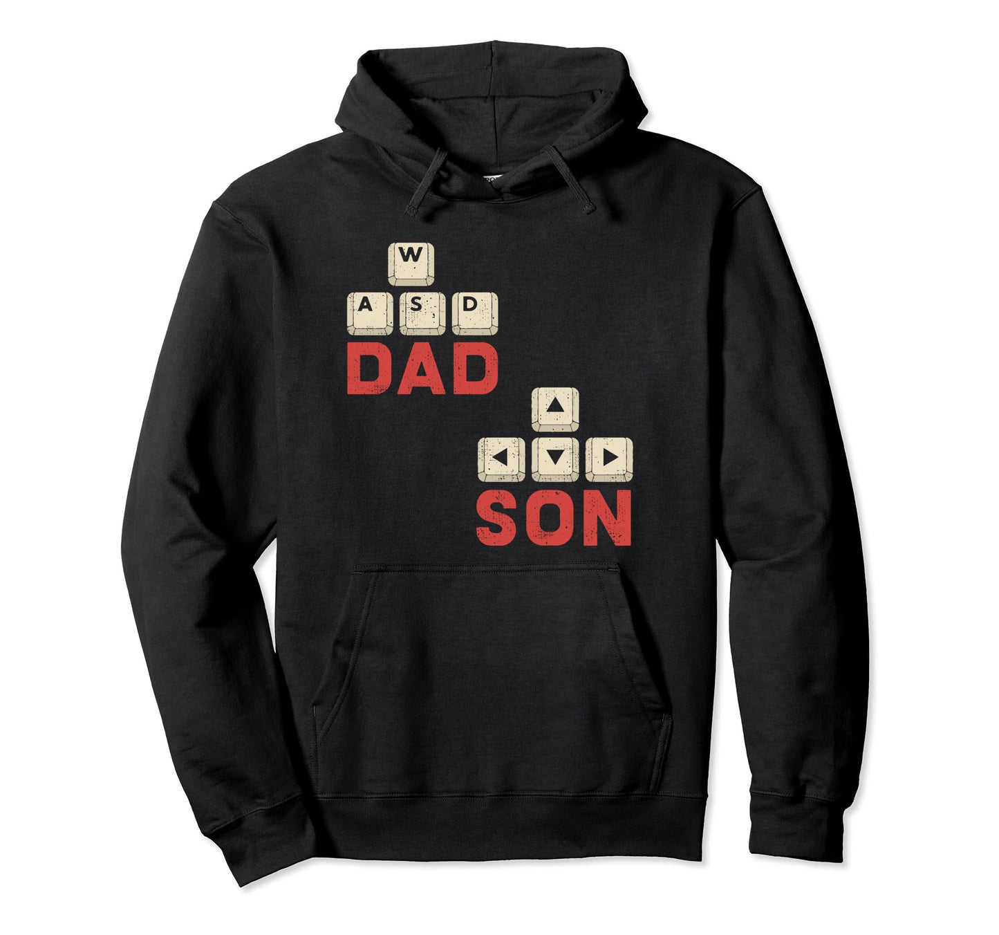 Dad And Son Gamers Wasd Arrow Keys Hoodie - Streetwear Style for Adults - T-Shirt, Sweatshirt, Hoodie
