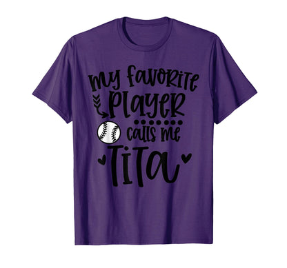 My Favorite Baseball Player Calls Me T-Shirt - Fun Novelty Design Unisex - T-Shirt, Sweatshirt, Hoodie