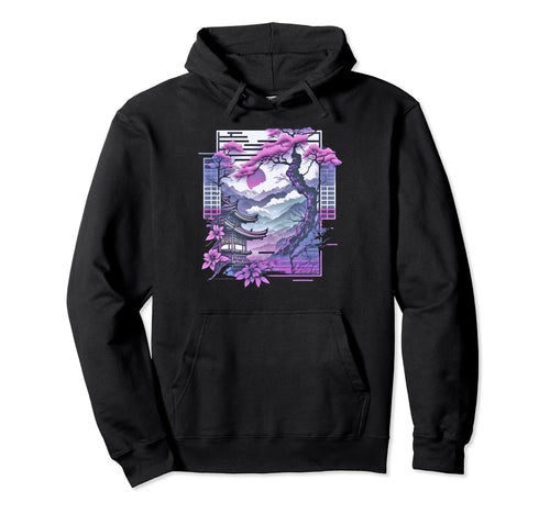 Japan Aesthetic Vaporwave Japanese City Hoodie - Streetwear Style Unisex - T-Shirt, Sweatshirt, Hoodie