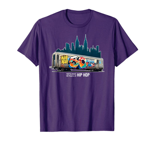Hip Hop 50Th Anniversary Ny Subway Graffiti T-Shirt - Trendy Graphic Unisex - T-Shirt, Sweatshirt, Hoodie
