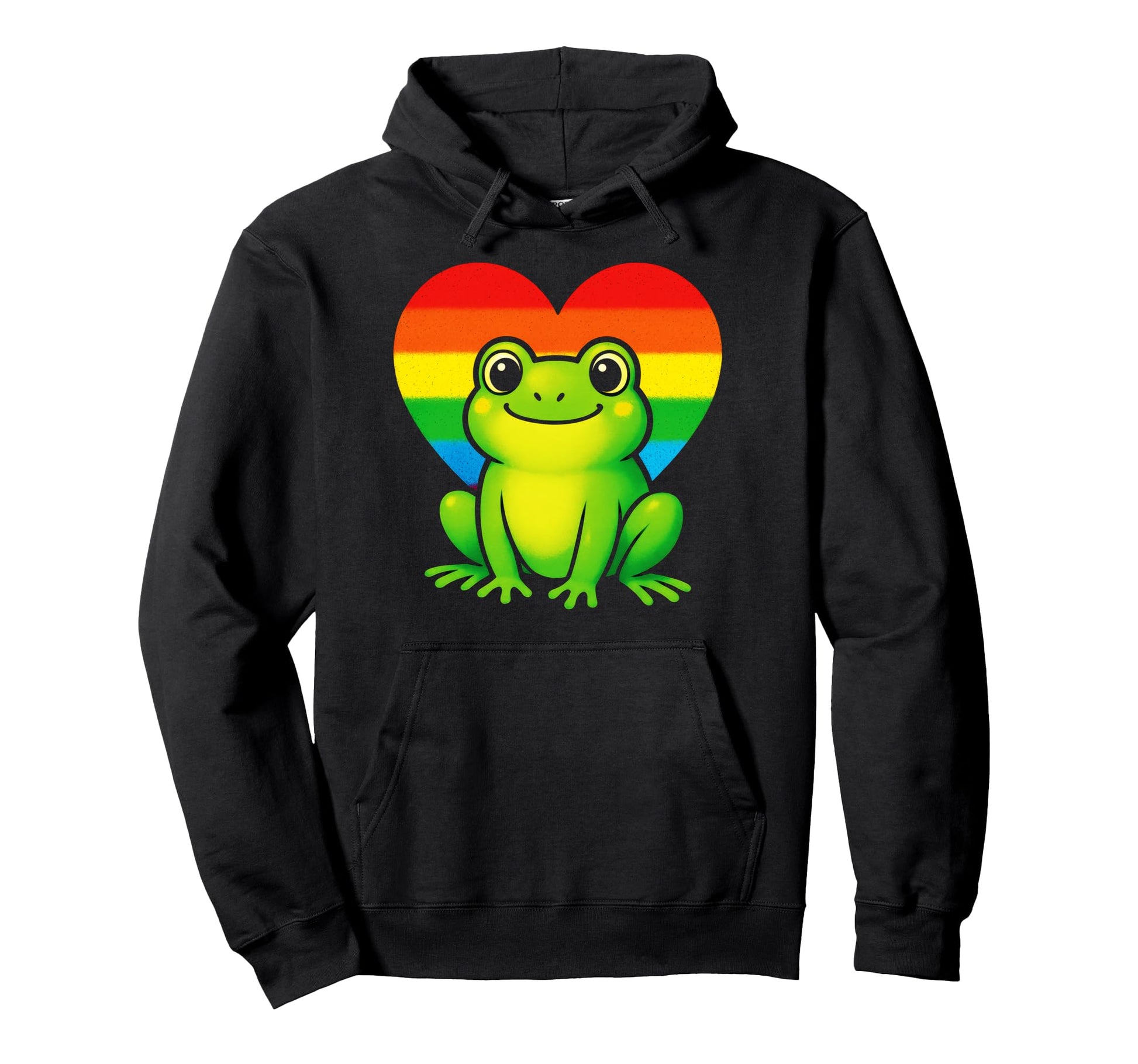 Frog Art Animal Lover Hoodie - Custom Art Print Unisex - T-Shirt, Sweatshirt, Hoodie