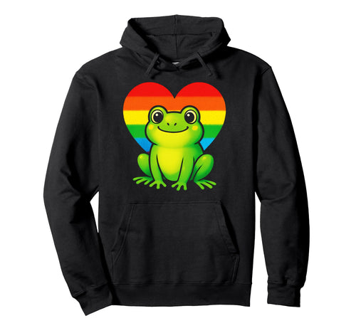 Frog Art Animal Lover Hoodie - Custom Art Print Unisex - T-Shirt, Sweatshirt, Hoodie