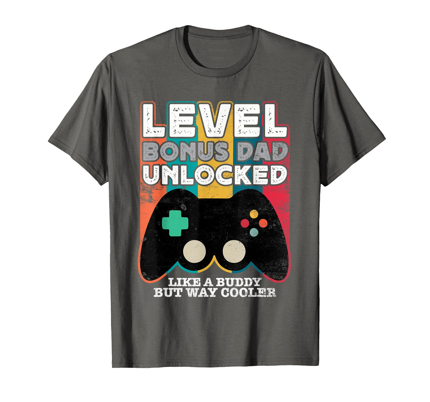 Stepfather Gamer Step Dad Level Unlocked T-Shirt - Custom Art Print Unisex - T-Shirt, Sweatshirt, Hoodie