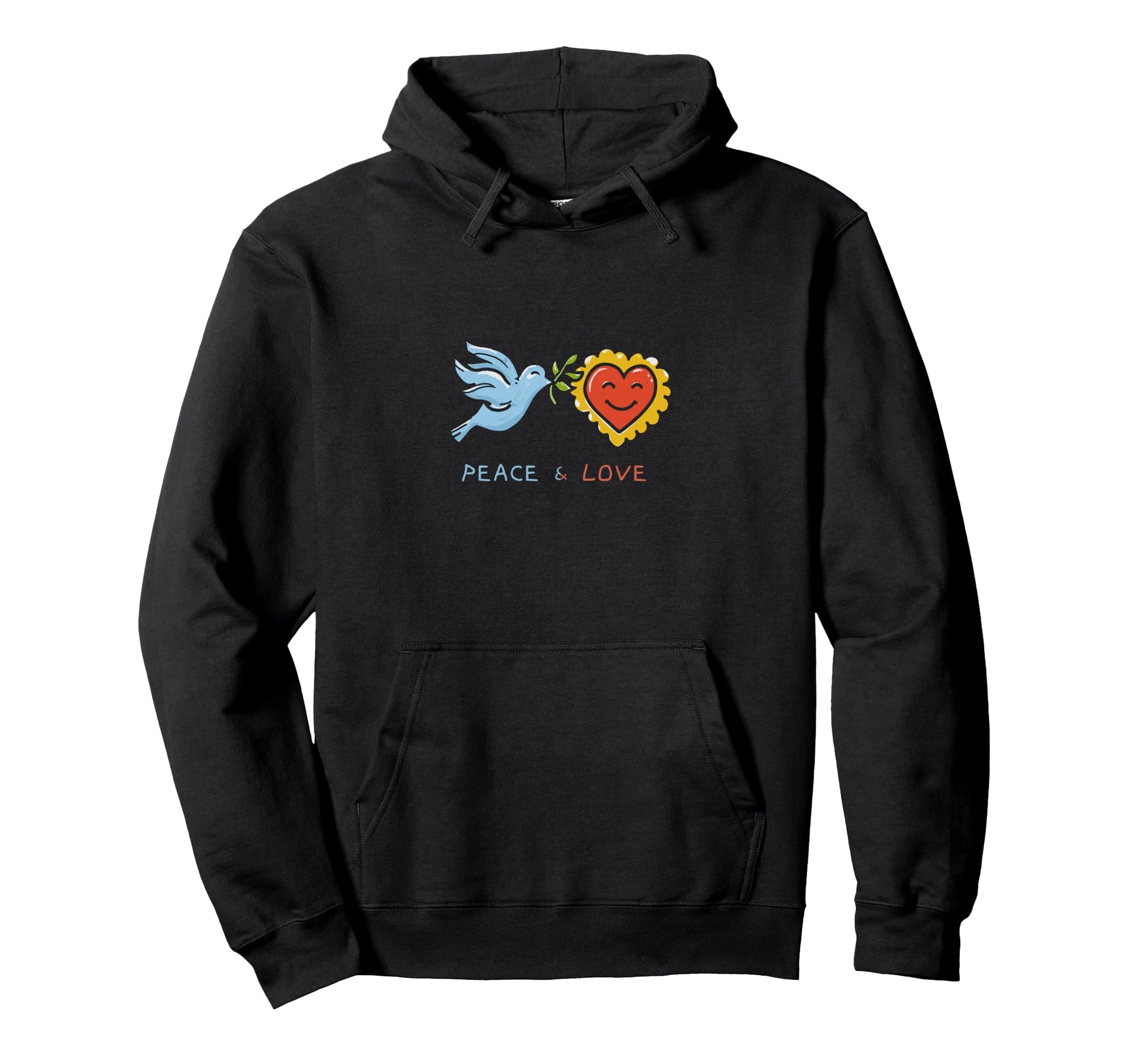 Peace Love Hoodie - Streetwear Style Unisex - T-Shirt, Sweatshirt, Hoodie