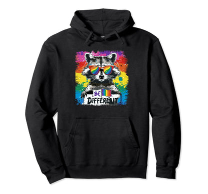 Funny Raccoon Love Sunglasses Summer Gift Hoodie - Graphic Print Men Women - T-Shirt, Sweatshirt, Hoodie