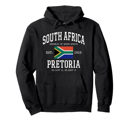 South Africa Pretoria National Flag Hoodie - Streetwear Style Unisex - T-Shirt, Sweatshirt, Hoodie