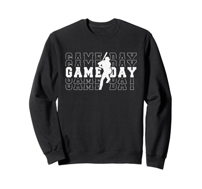 Baseball Game Day Team Sport Player Sweatshirt - Fun Novelty Design Unisex - T-Shirt, Sweatshirt, Hoodie