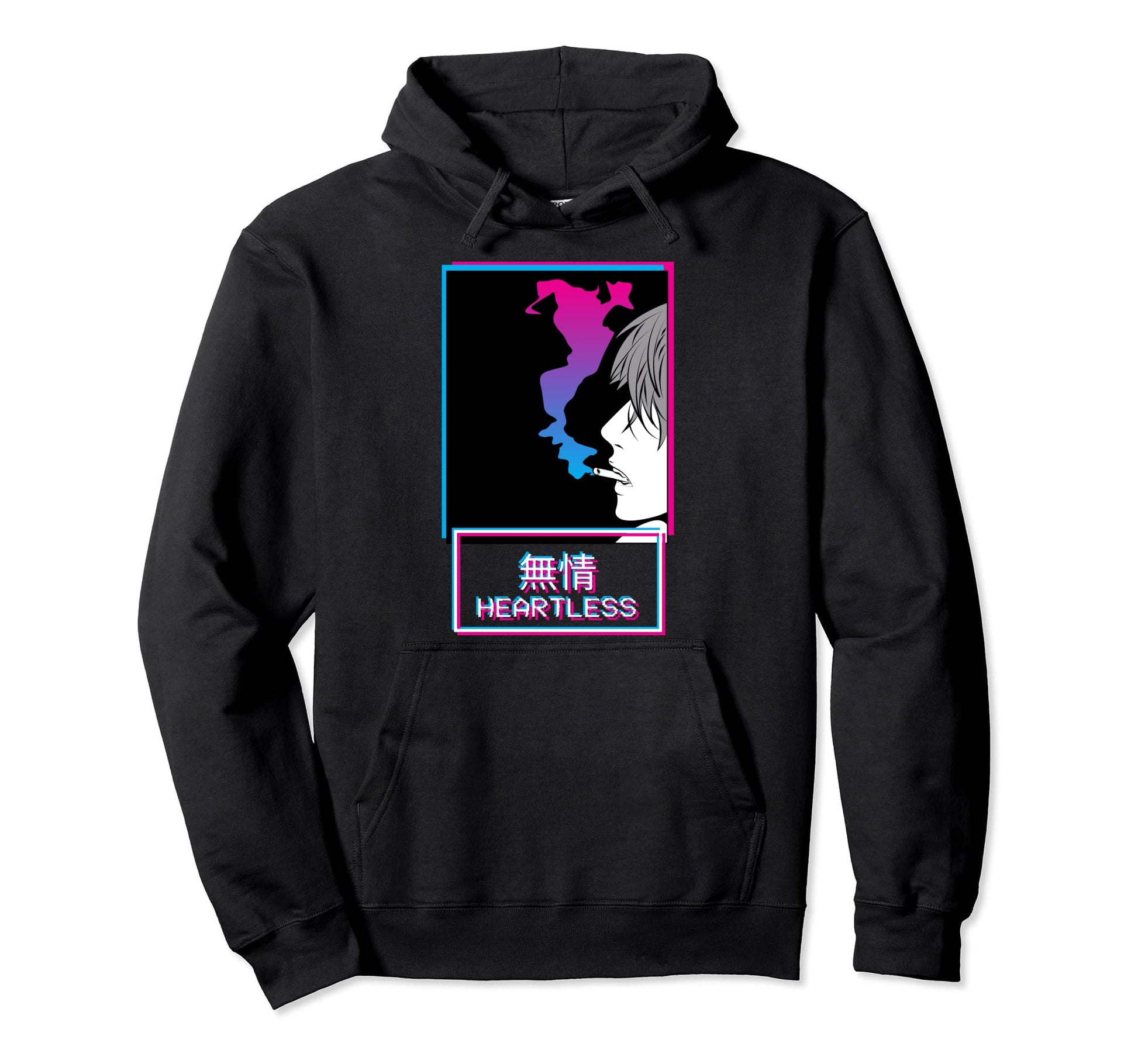 Heartless Anti Social Anime Japanese Hoodie - Unique Graphic for Adults - T-Shirt, Sweatshirt, Hoodie